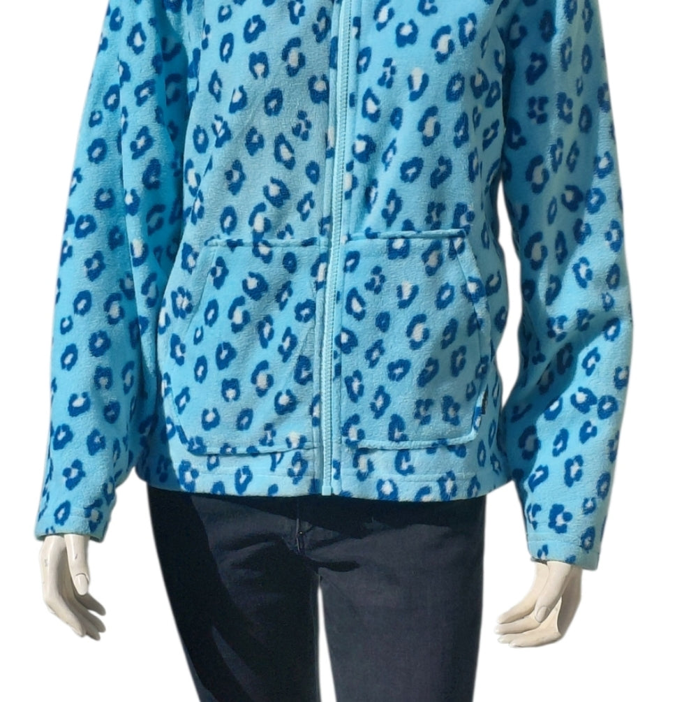7075... Girls Blue Leopard Print Jacket
