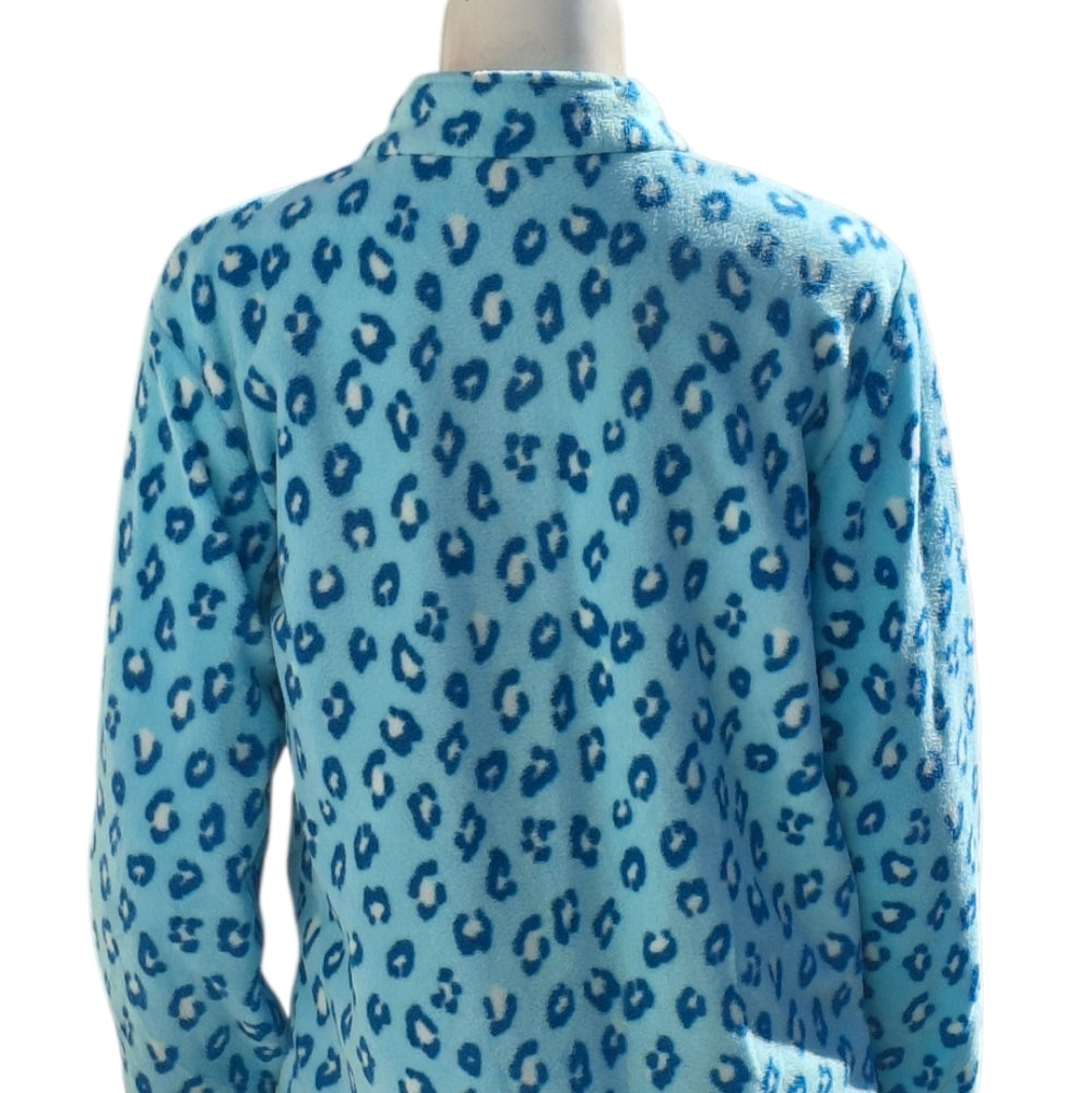 7075... Girls Blue Leopard Print Jacket