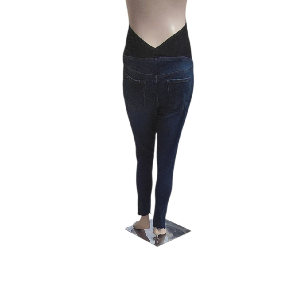7081...Women's Isabel Maternity Distressed Jegging Jeans Size 14