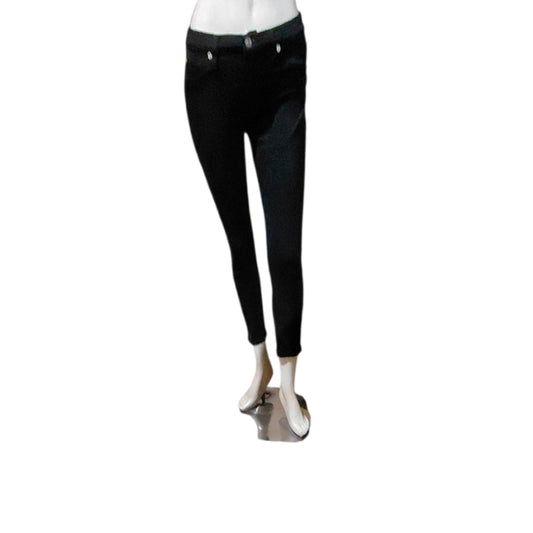 7084...Women's Black Hudson Skinny Jeans Size 27, W24" Inseam, 9" Rise