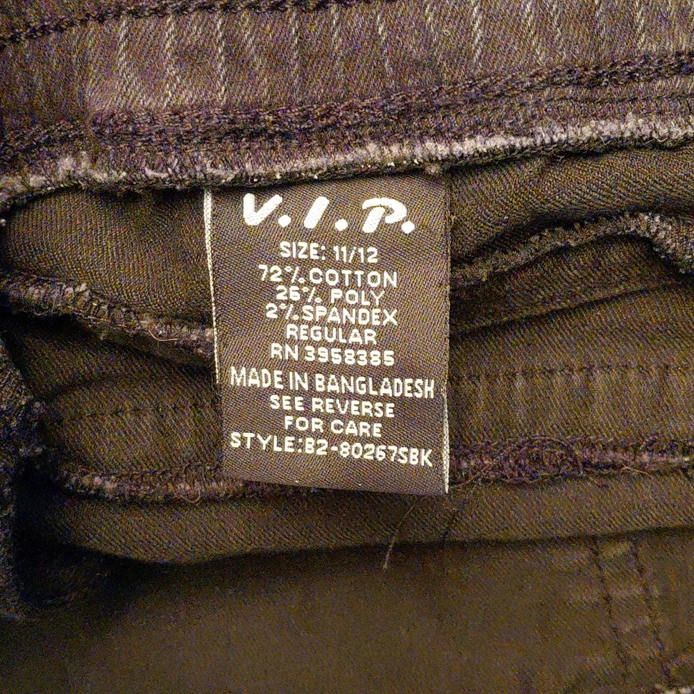 7090..VIP Black Jogger Pants Size 11/12