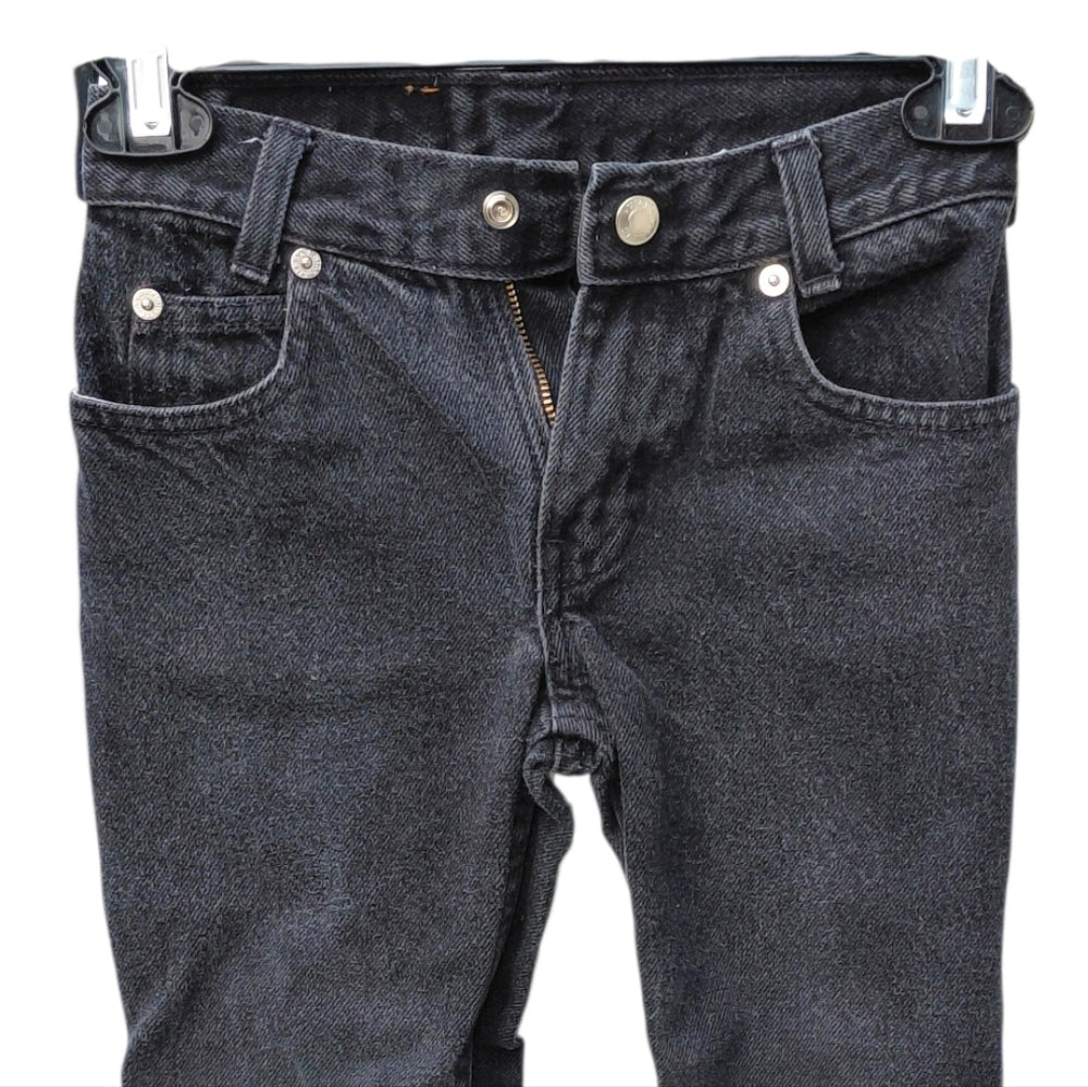 7094..Kids High Sierra Black Straight Leg  Jeans Size 4