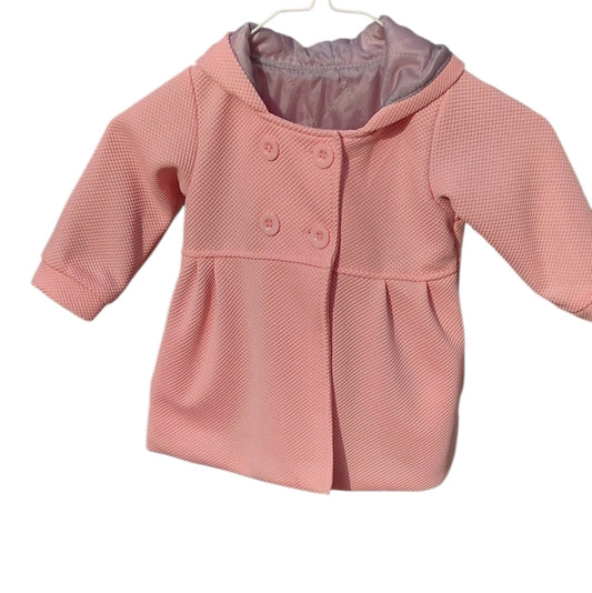 8003..Pink Double-Breasted Baby Jacket Size 6M