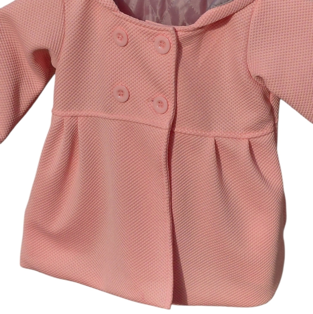 8003..Pink Double-Breasted Baby Jacket Size 6M