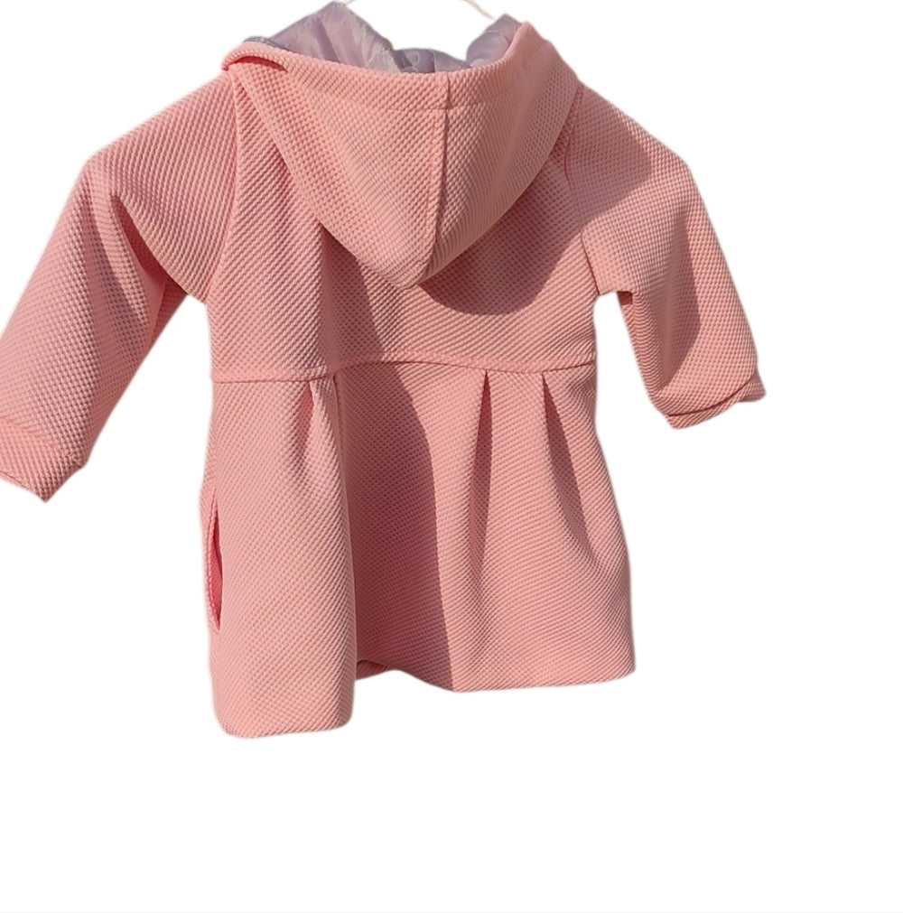 8003..Pink Double-Breasted Baby Jacket Size 6M