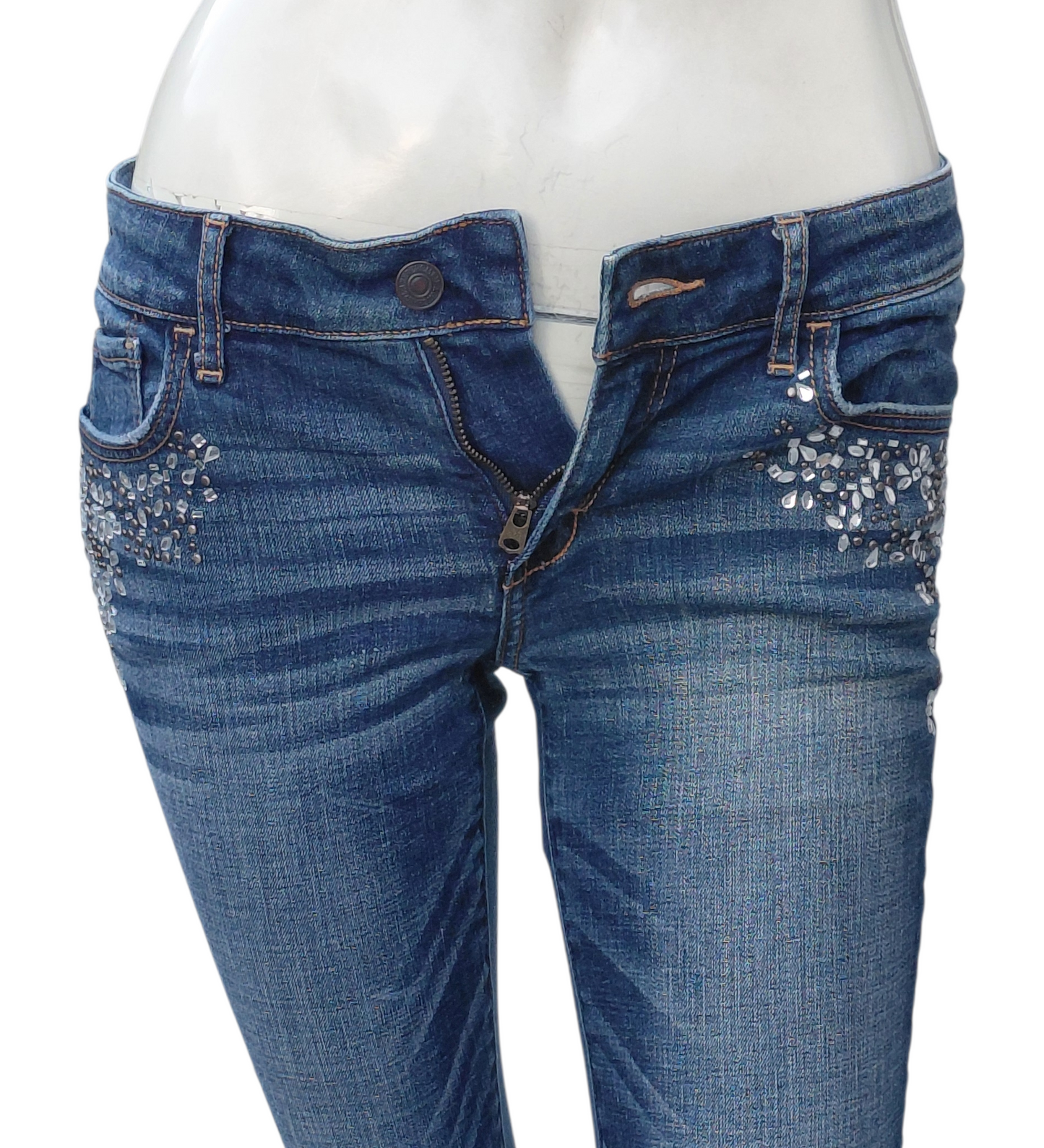 639314....Abercrombie &Fitch Skinny Jeans Size 4, W27, 7"Rise