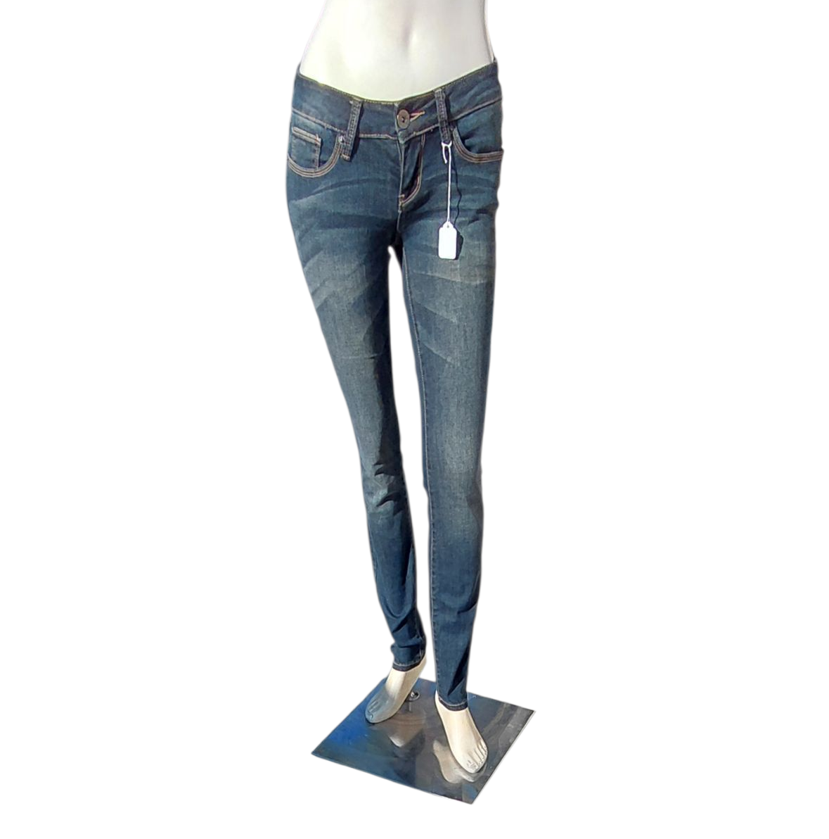 5017.....Women's Preowned Skinny Jeans Size 24, 31" Inseam 7" Rise