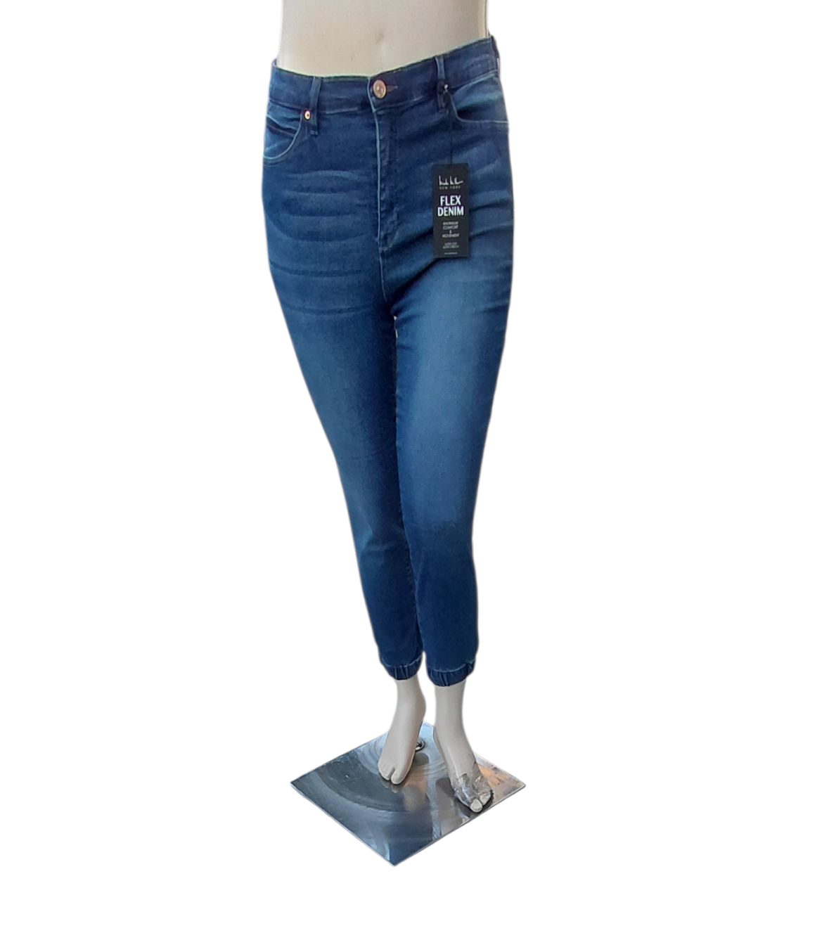 603625...NWT Nicole Miller New York Flex Supersoft Denim Jogger