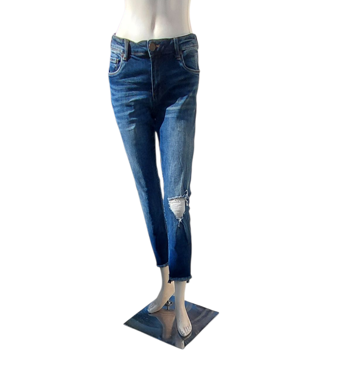 568421.....Preowned Kut from the Kloth Ankle Straight Size 4, W28" 26"Inseam  9"Rise