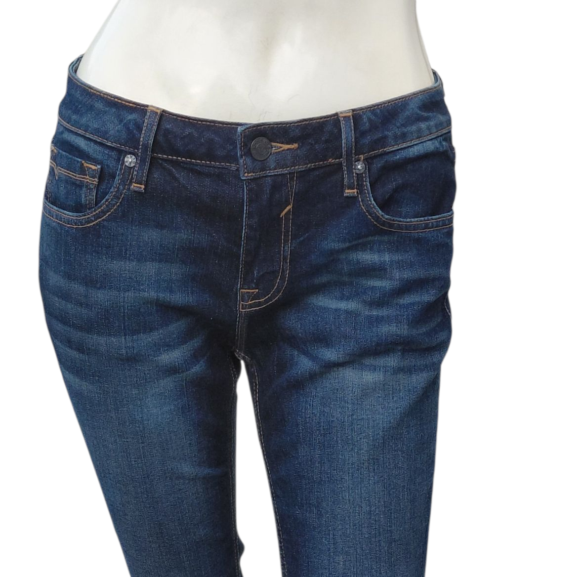 701625.....Preowned Vigoss Chelsea Crop Straight leg Jeans W26 L26,  7"Rise
