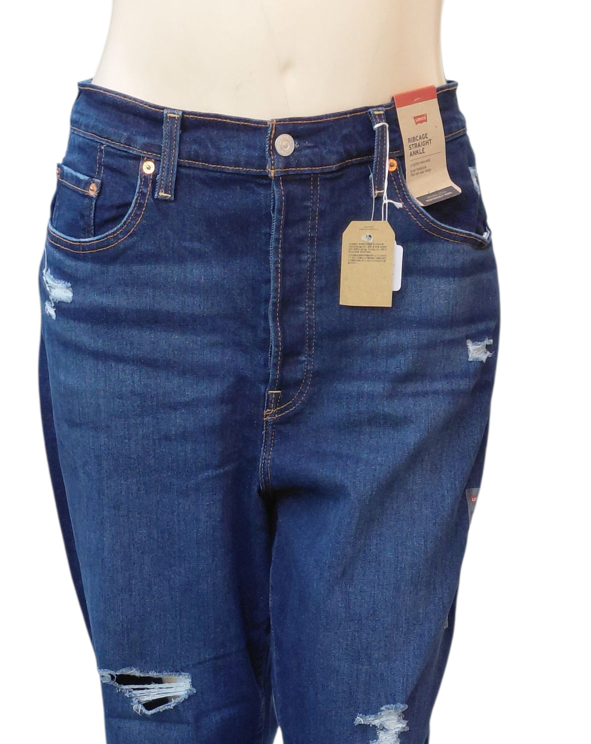 681835....NWT Levis Ribcage Straight leg Jeans Size 18W