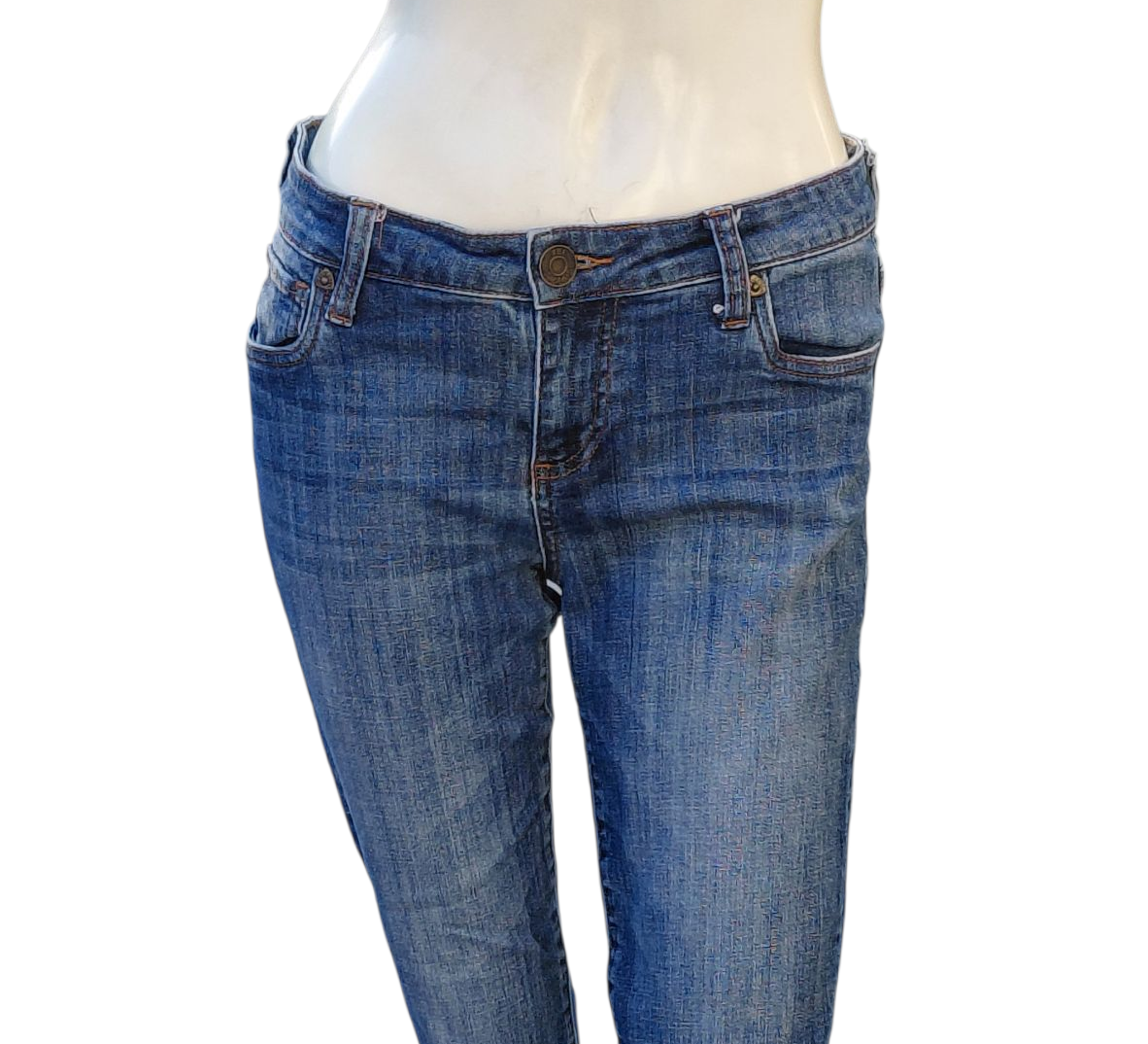568521...Preowned Kut from the Kloth Deep Cuff Size 4, W28" 23"inseam 8"Rise