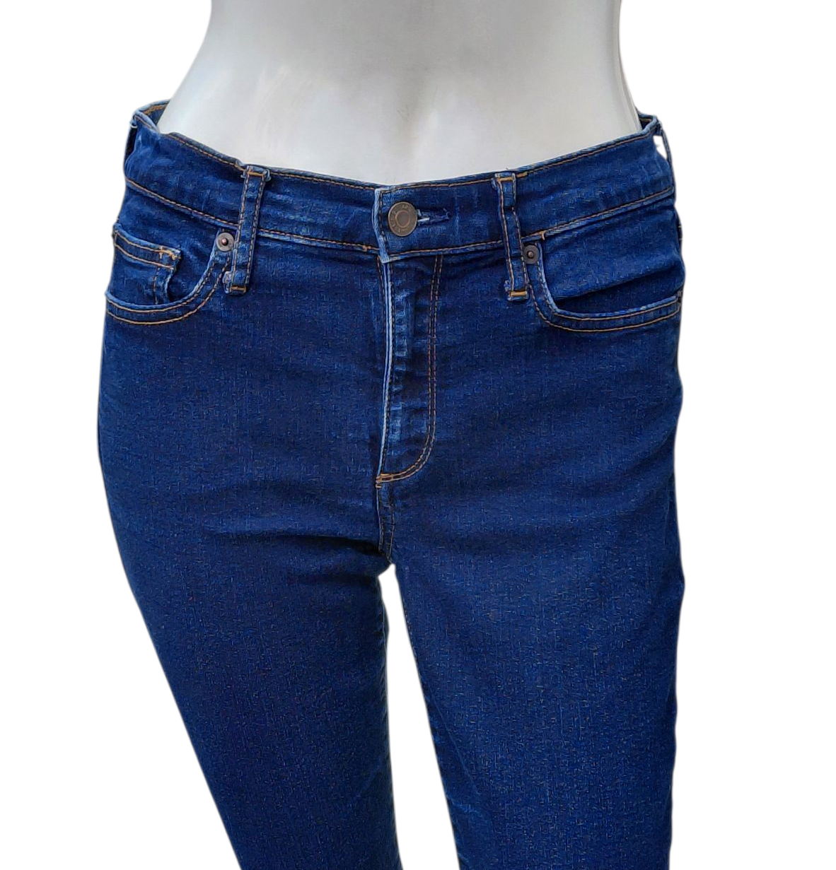 8120....Preowned Gap 1916 True Skinny Jeans Size 6R, 8" Rise