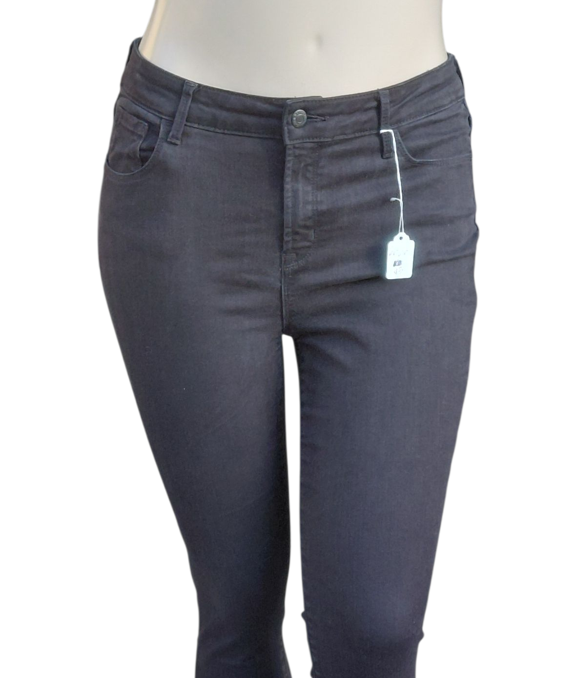 666643.....Women's Preowned  Navy Rockstar Super Skinny Jeans Size 14, W32, 27"Inseam 9"Rise