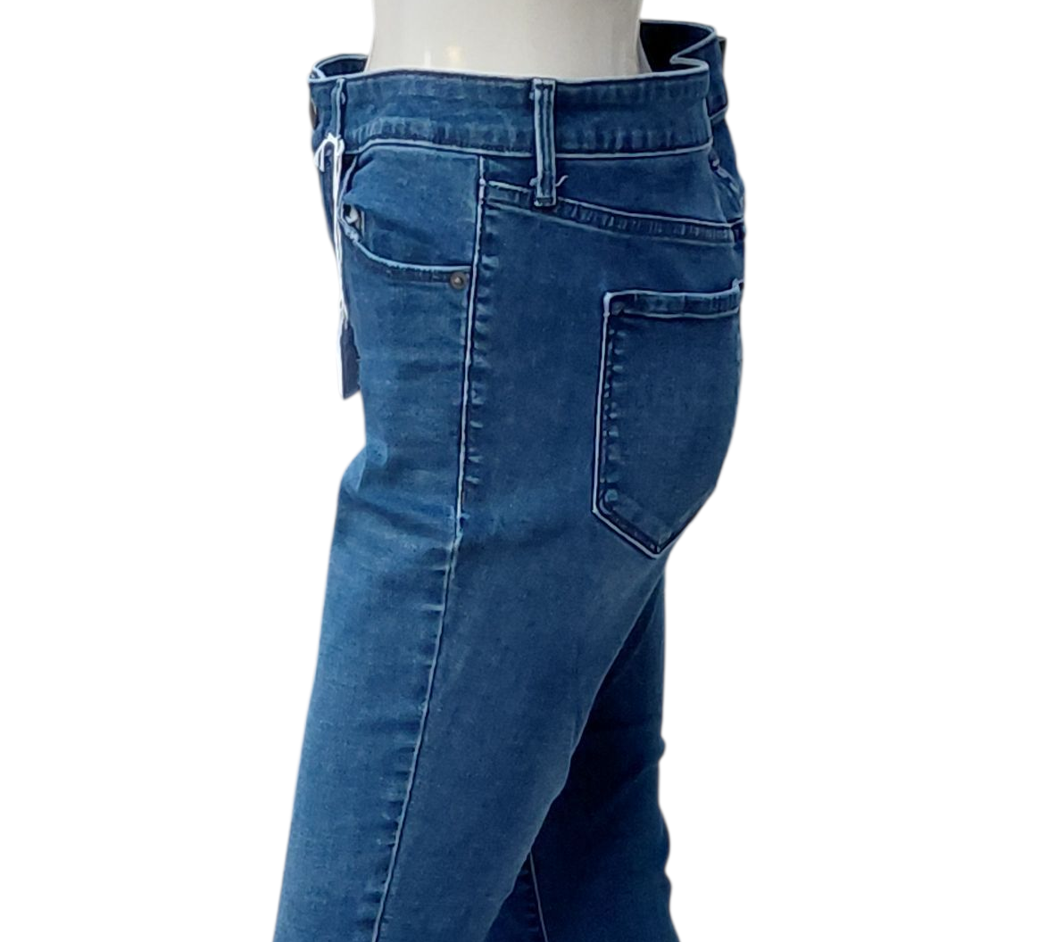 7004734....Women's Preowned Navy Rockstar Skinny Jeans Size 10, W29" 25"Inseam 9"Rise