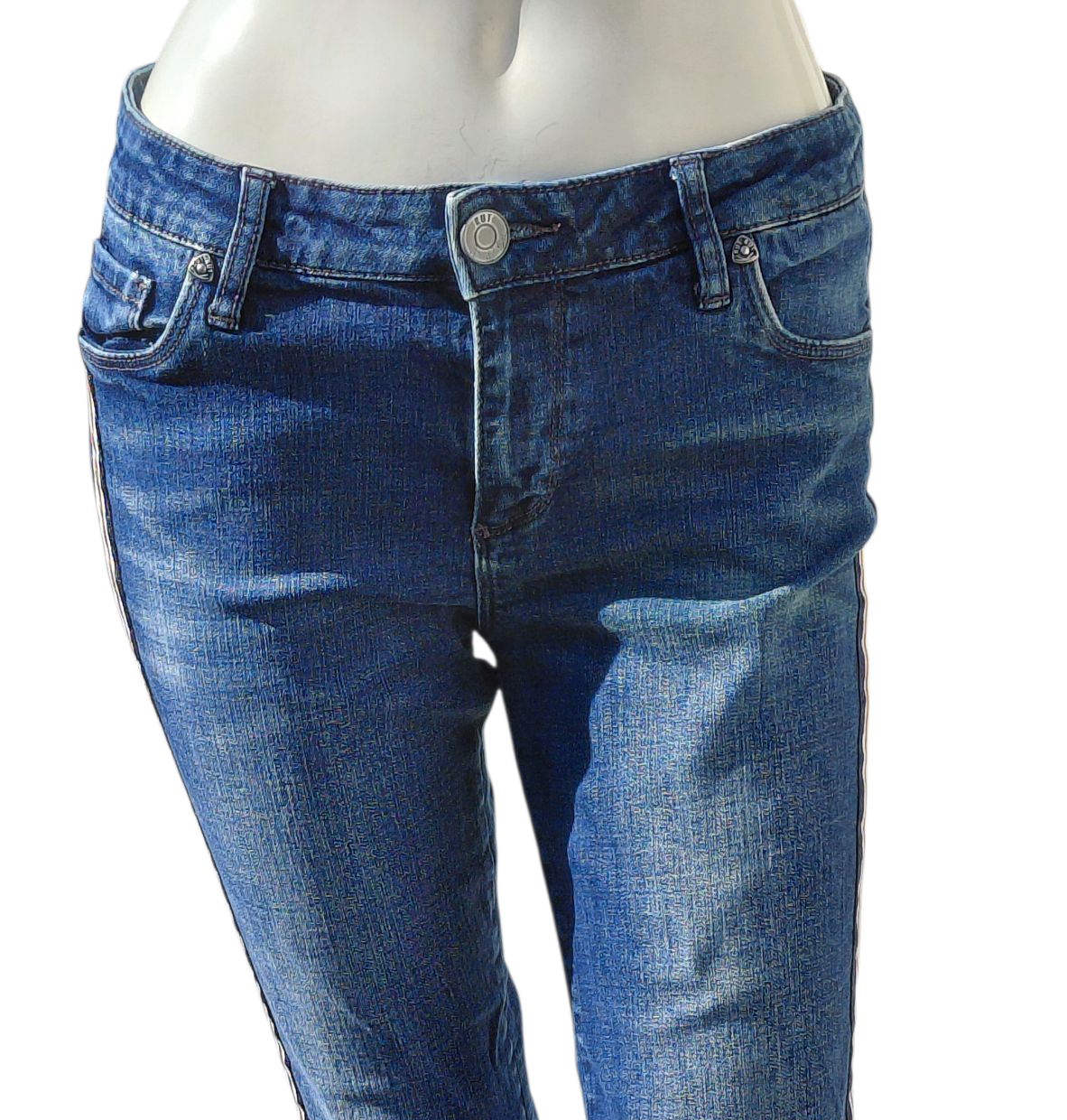 670244...Preowned Kut from the Kloth Ankle Straight leg Jeans Size 6, W25" Inseam, 8"Rise