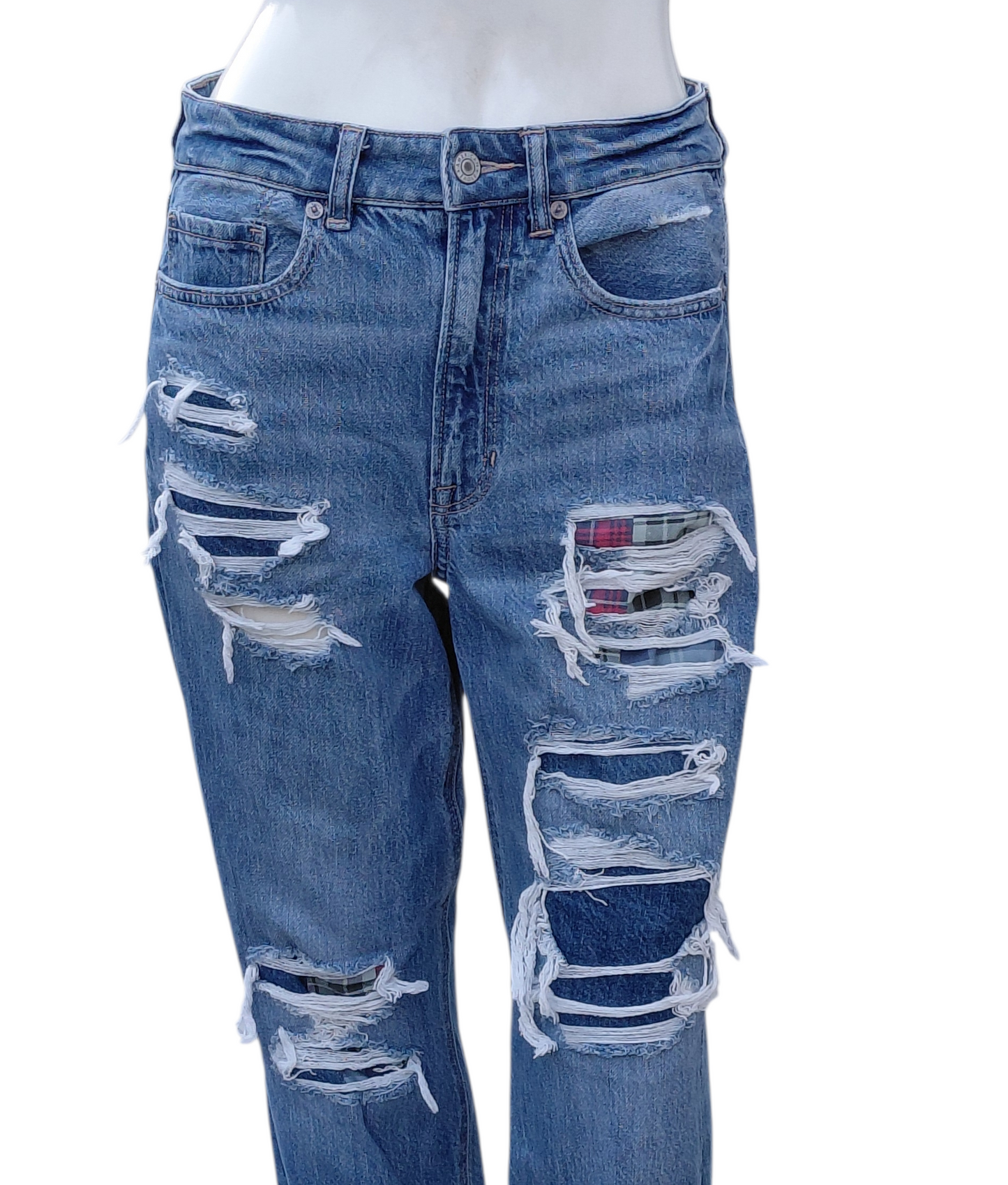 694340.....American Eagle Straight Leg Jeans 6 Short, 26"W, 24"Inseam, 10"Rise