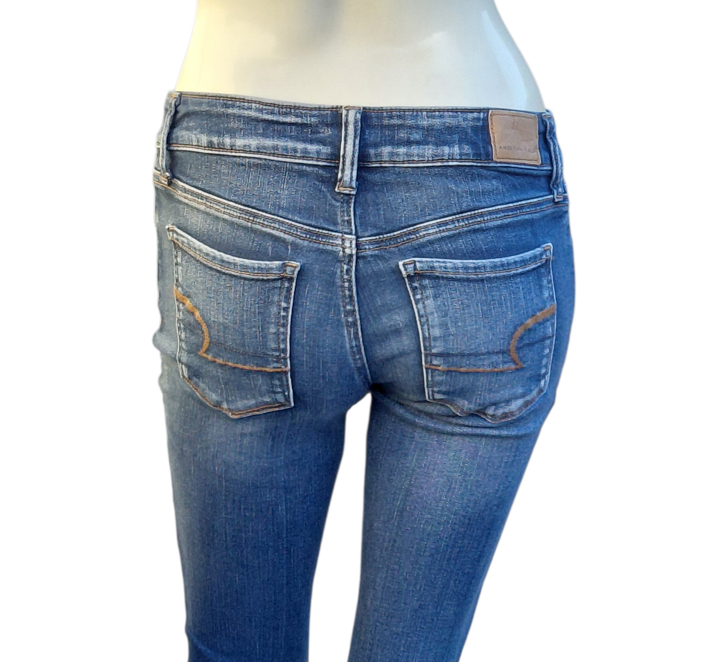 7005232...American Eagle Skinny Jeans Size 0, 24"W, 28"Inseam, 7" Rise