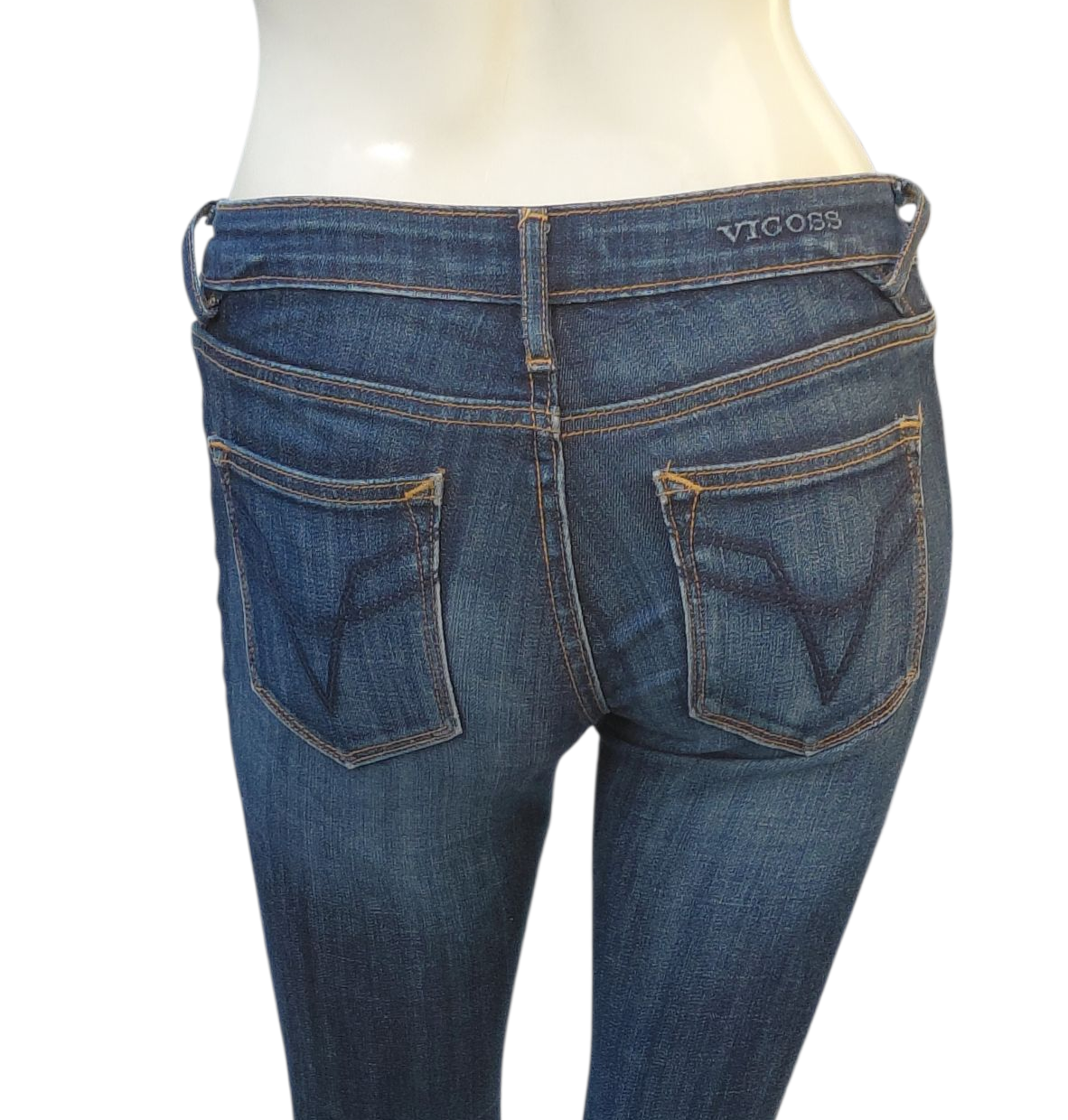 8118....Preowned Vigoss Skinny Jeans Size 24, W26" 28"Inseam 7"Rise