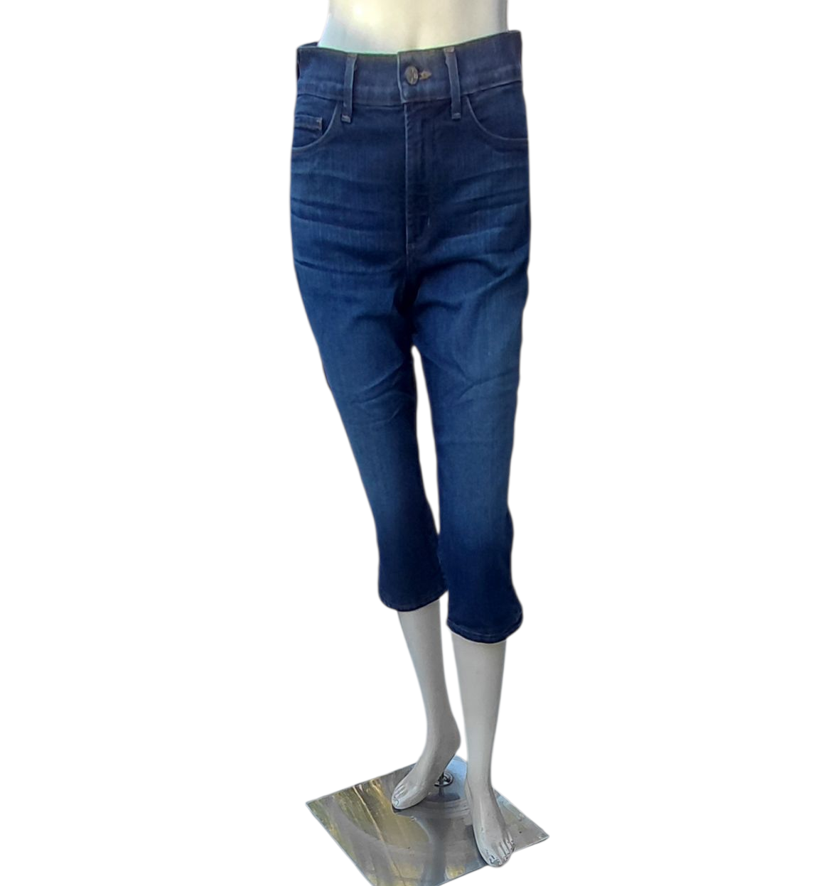 671944....Preowned Crop Jeans Size 6P, 19" Inseam