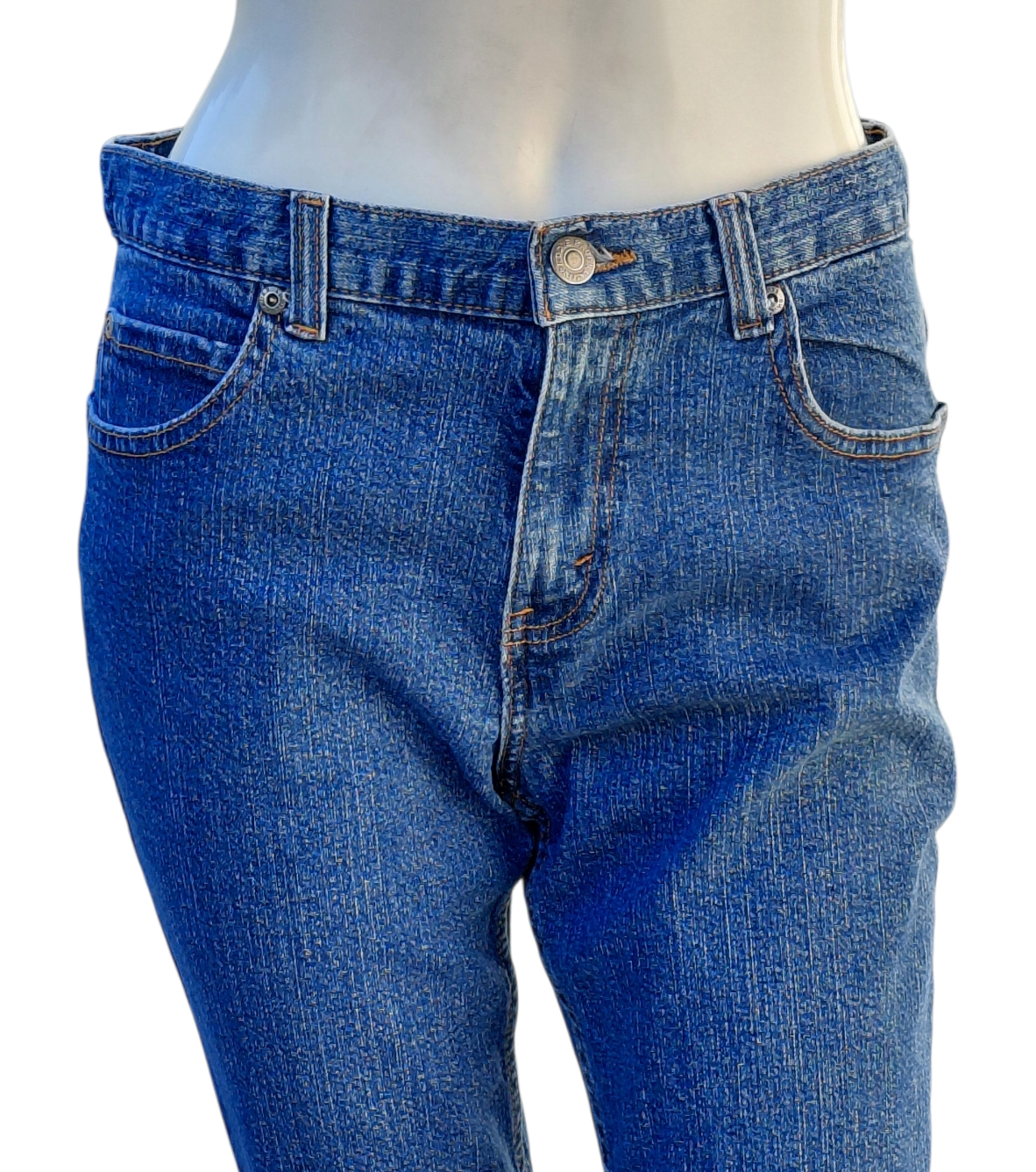 419510..Eddie Bauer Ankle Bootcut Jeans Size 6P,  W28" 27"Inseam 9"Rise