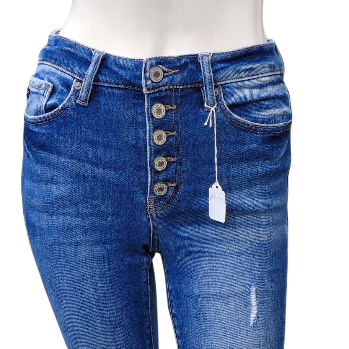 652134...Women's Preowned Kancan Skinny Jeans Size 3/25, 27"Inseam 9"Rise