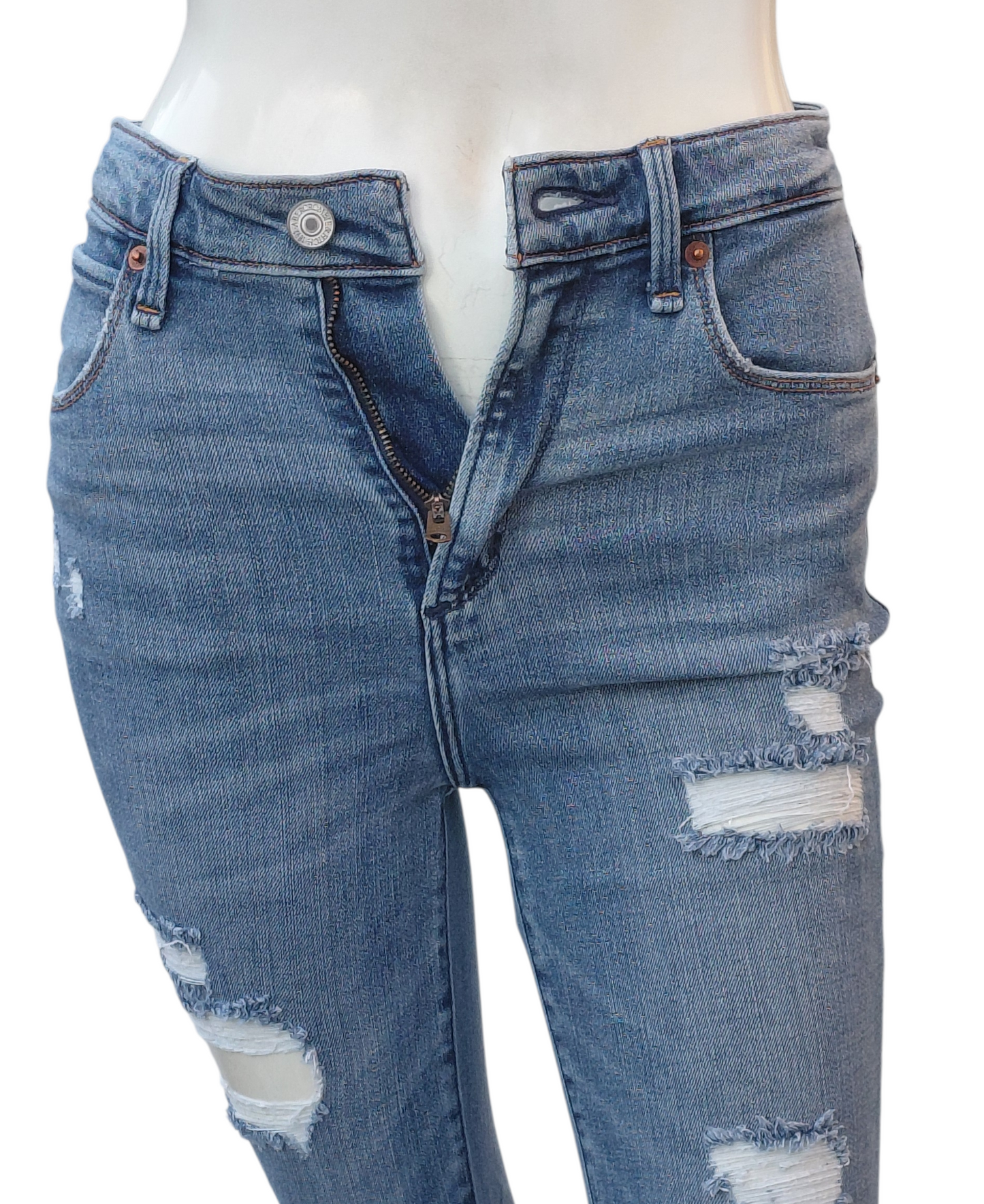 692423....Abercrombie and Fitch Skinny Jeans Size 26/2R, 10"Rise