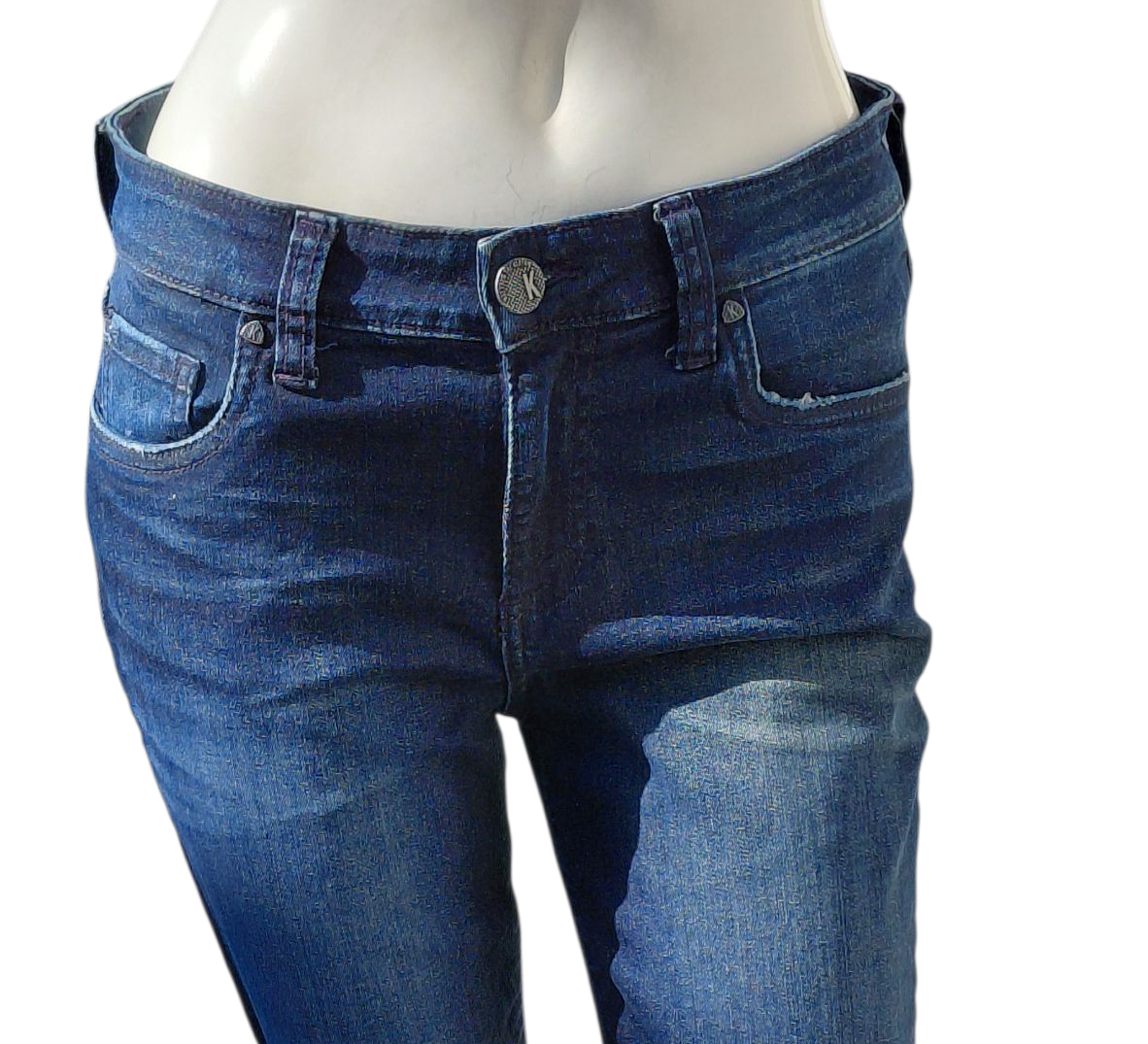 644136....Preowned Kut from the Kloth Skinny Jeans Size 6, W28" 26"Inseam  9"Rise
