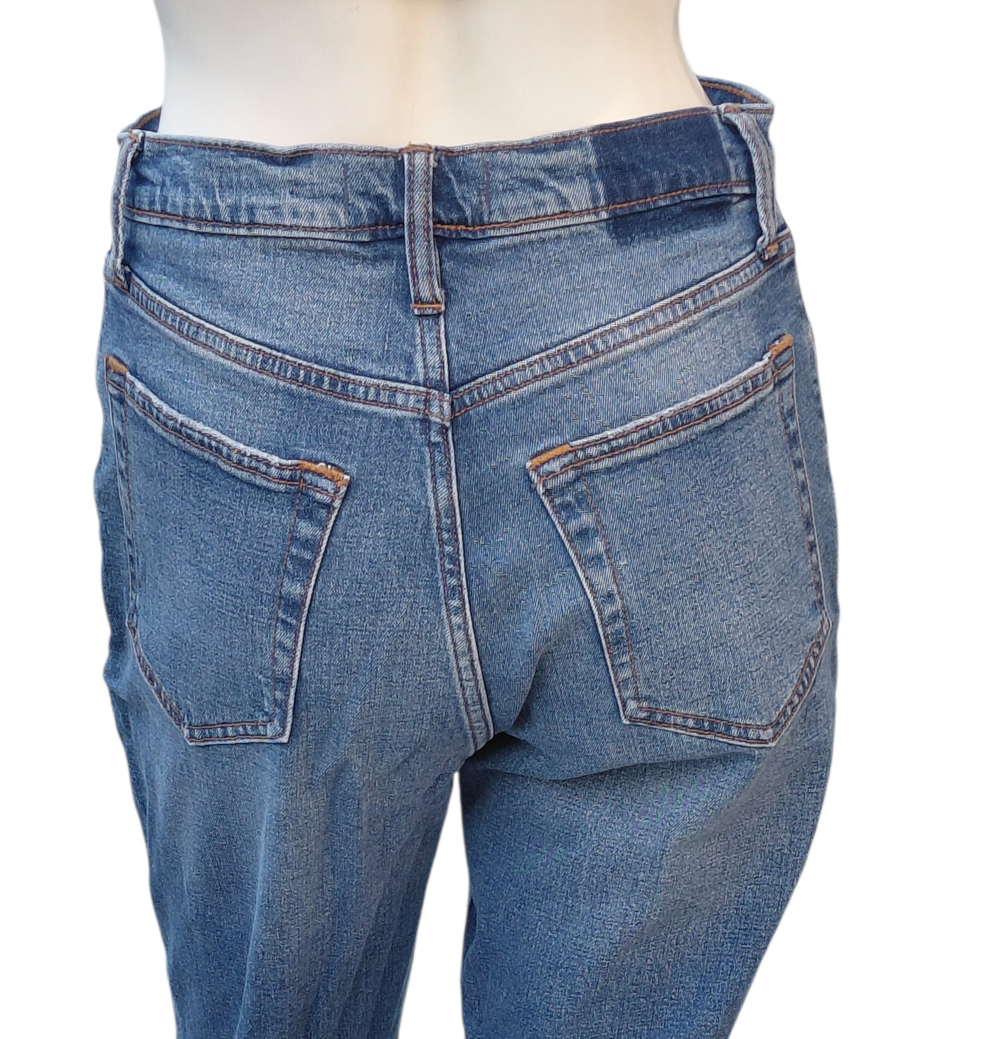 624820....Abercrombie & Fitch High-Rise Jeans Size 27/4R, 11"Rise