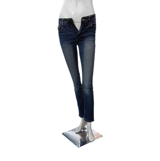 435613....Preowned Vigoss Skinny Jeans Jr. Size 12, W24" 26"Inseam  7"Rise