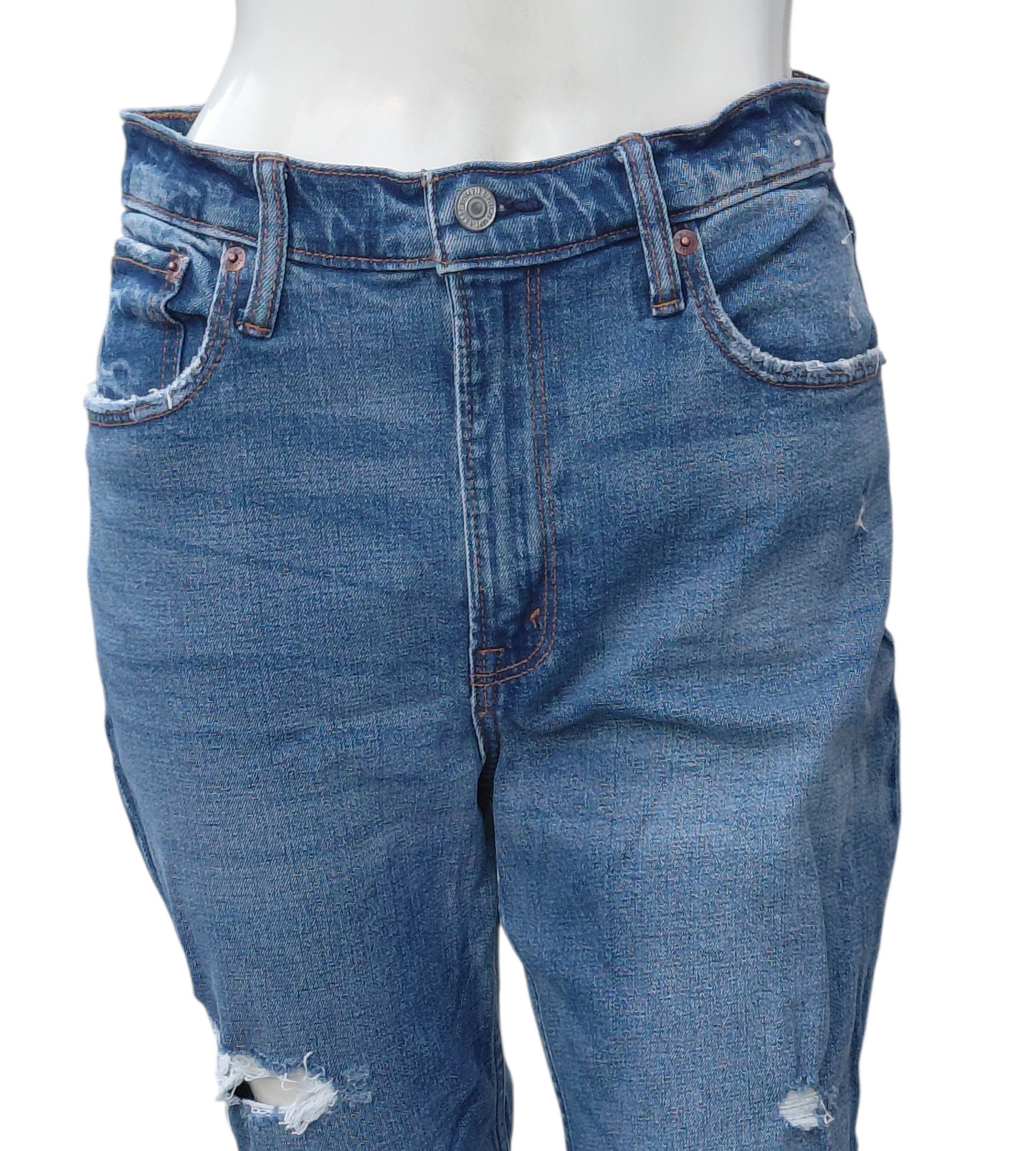 9002...Abercromie & Fitch Straight Leg Jeans Size 28/6S, 11"Rise