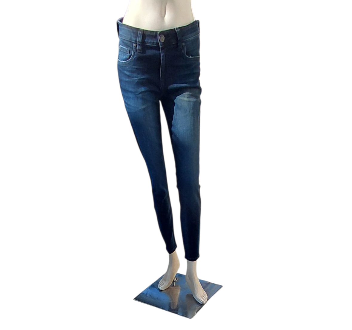 644136....Preowned Kut from the Kloth Skinny Jeans Size 6, W28" 26"Inseam  9"Rise