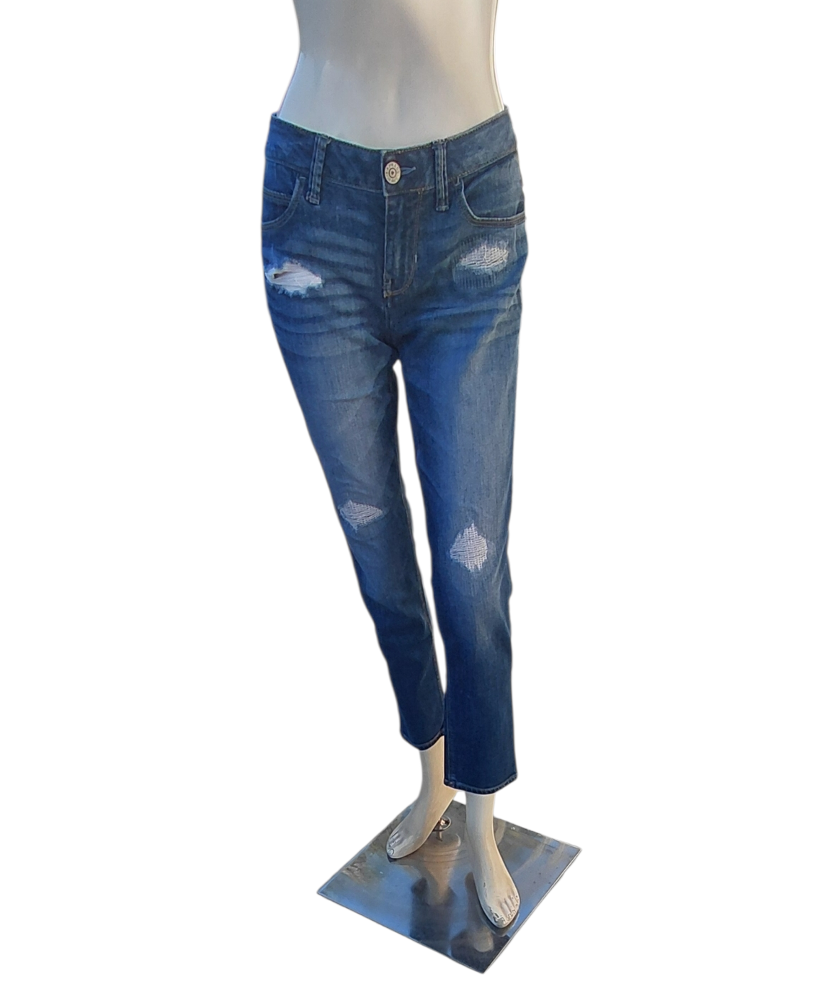 651525...Preowned Express Boyfriend Jeans Size 0, W30" 26"Inseam 8"Rise