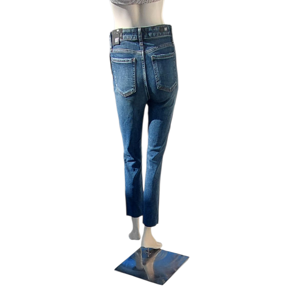 674221....Preowned Kut from the Kloth Straight leg Jeans Size 2, W26" 26Inseam  9"Rise