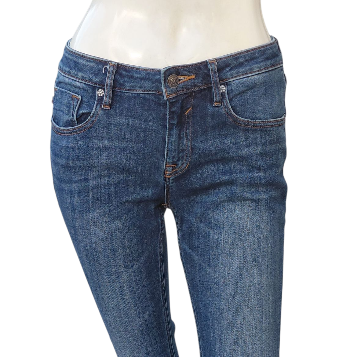 668243....Preowned Vigoss Skinny Jeans Size 26W 27L, 8"Rise