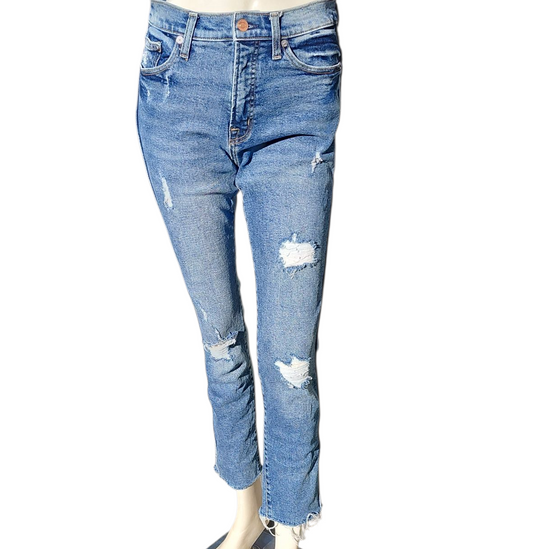 Sku 9317 Women's Preowned Gap1969 High Rise Slim Straight Jeans Size 29