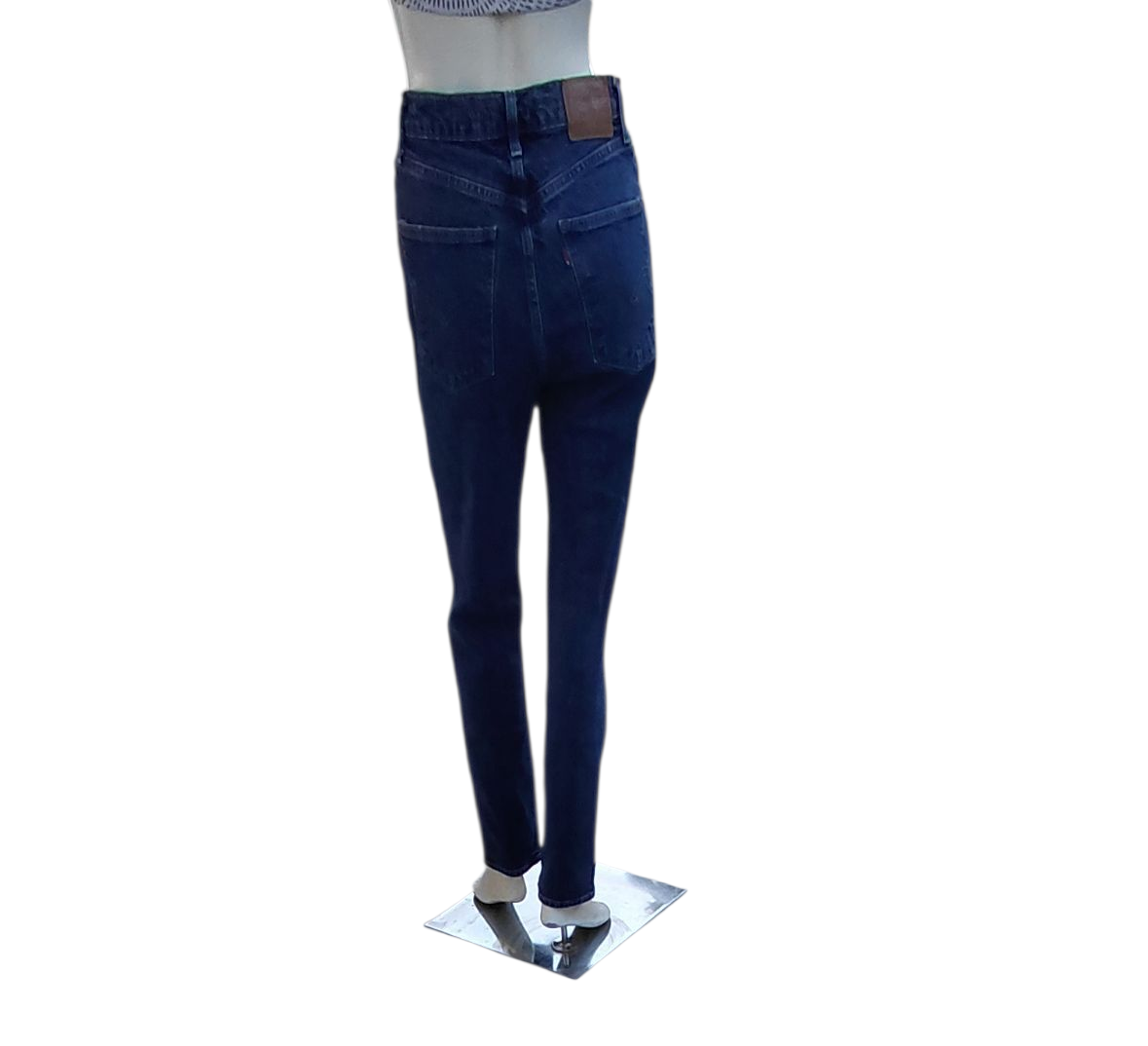 8198....Preowned 70s High Slim Straight Size 27
