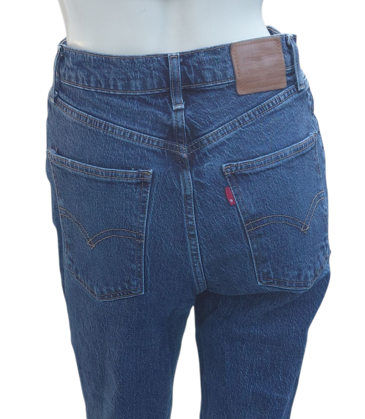8198....Preowned 70s High Slim Straight Size 27