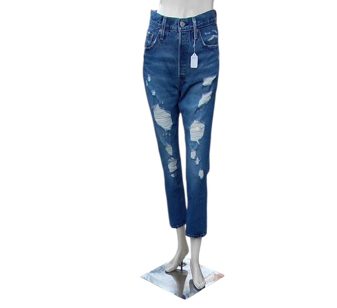 8194....Preowned Levi's 501 Straight Leg Jeans W25 L26