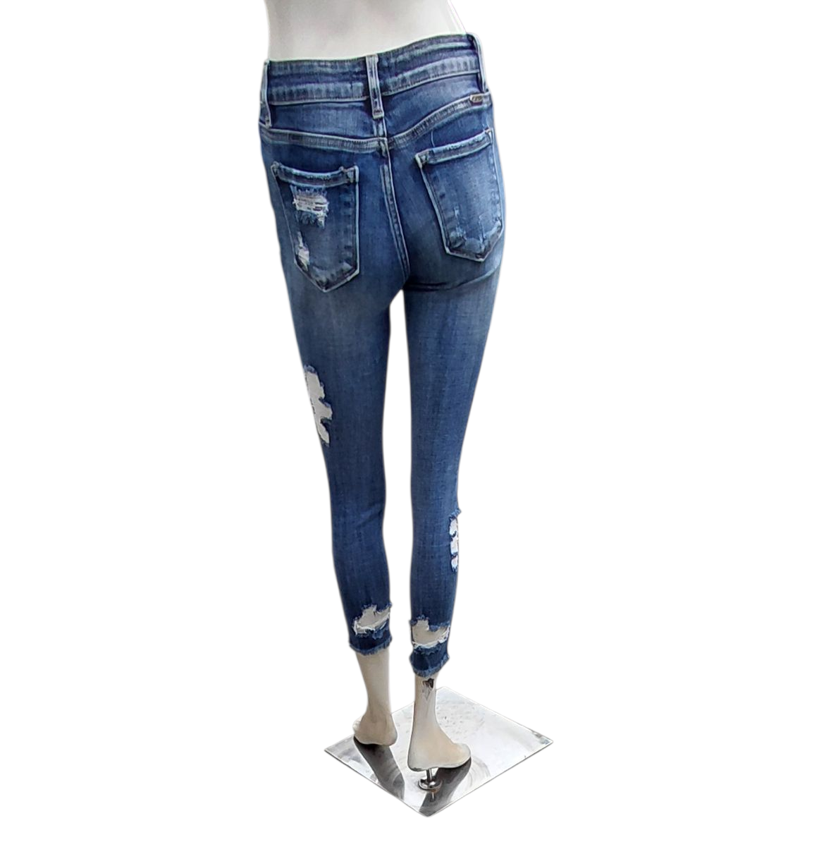 412618....Women's Preowned Kancan Skinny Jeans Size 25, W24" 23"Inseam  8"Rise