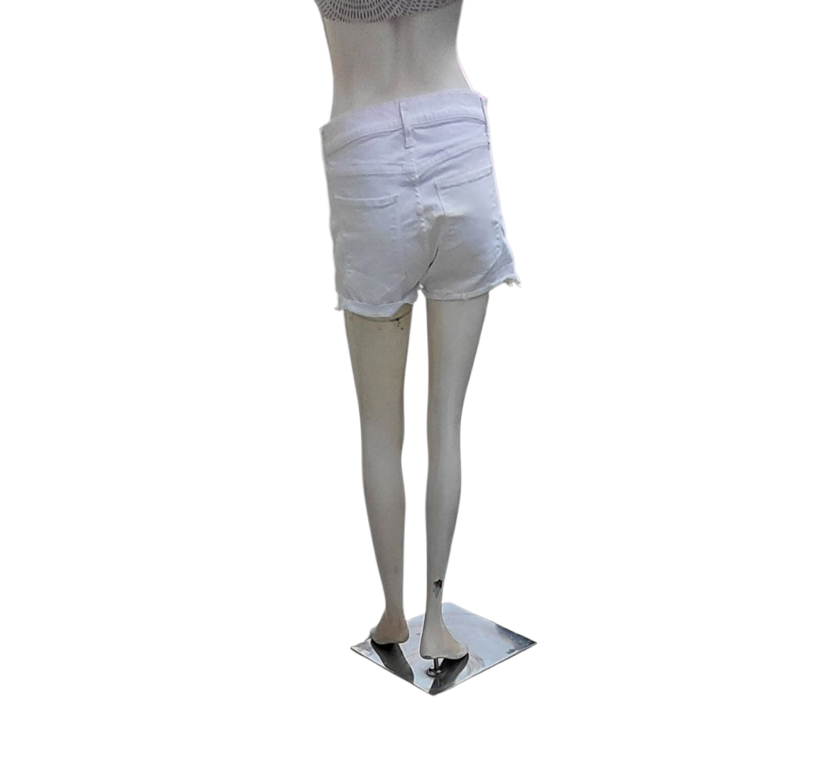 8242.....Preowned Women's Gap 1969 White Denim Shorts Size 27r