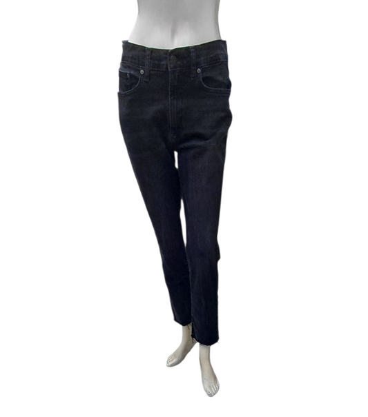 93317...Preowned Women's Black Gap Girlfriend Jeans Size 6/28 Regular