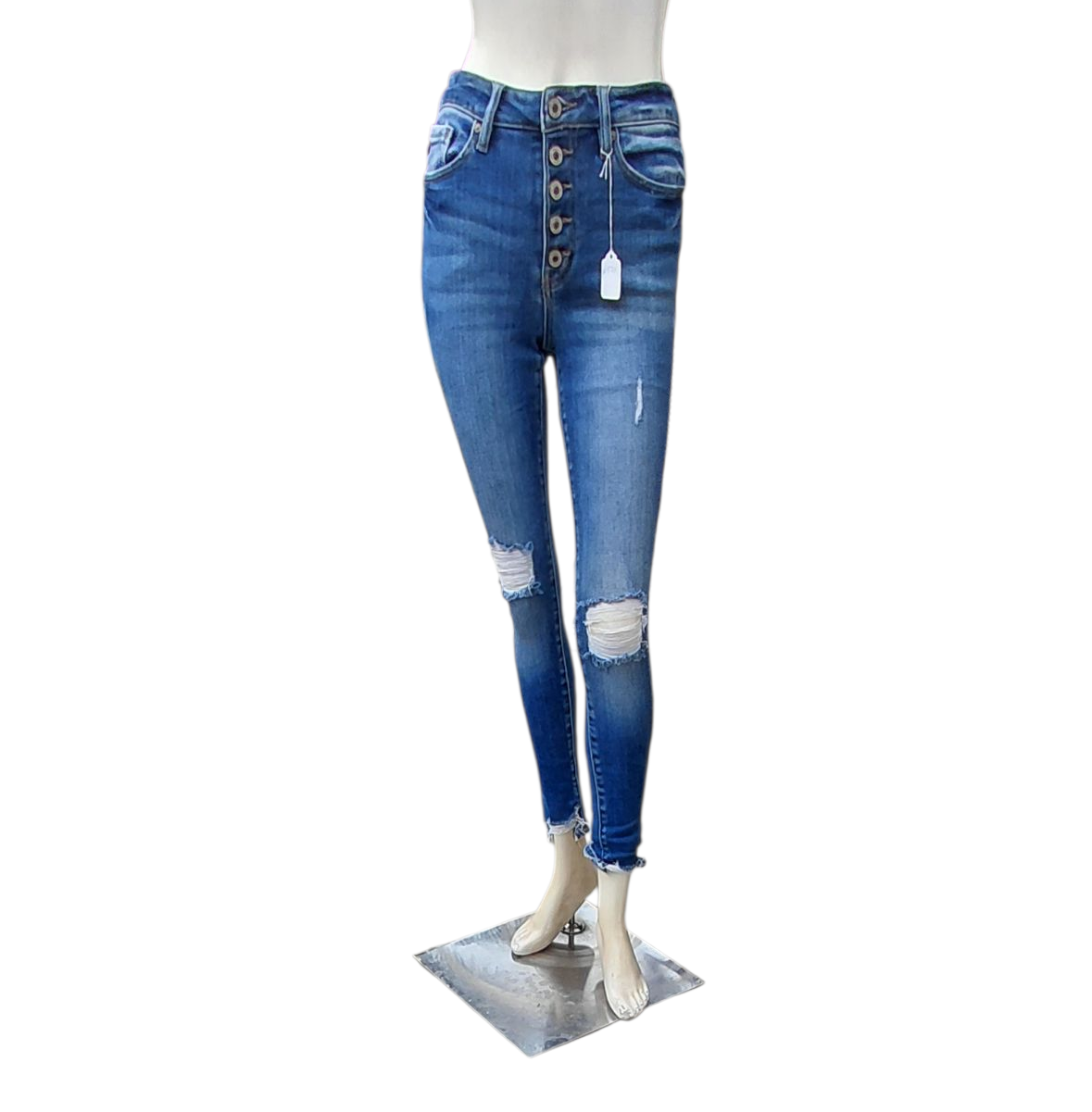 652134...Women's Preowned Kancan Skinny Jeans Size 3/25, 27"Inseam 9"Rise