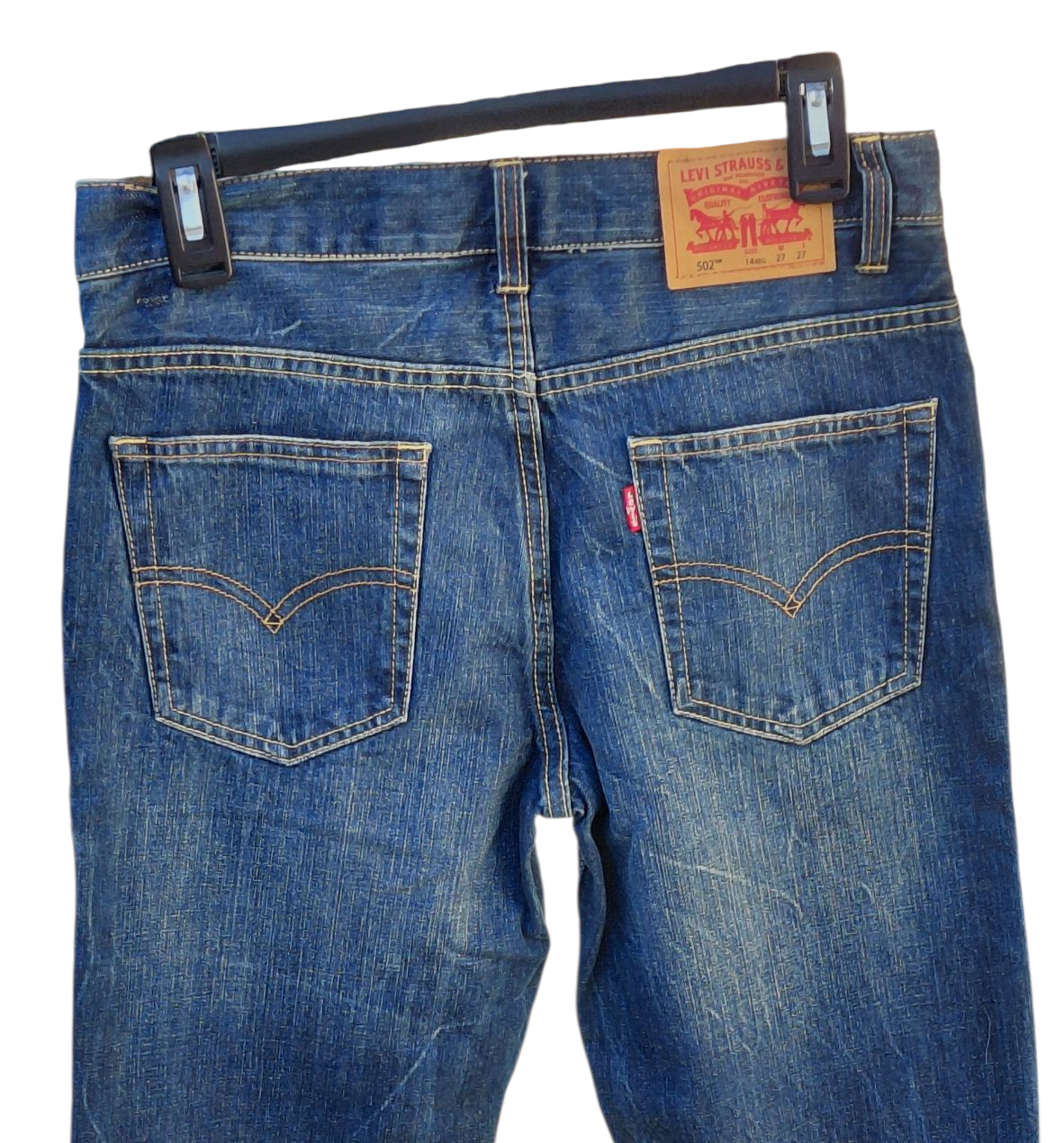 7001338...Preowned Levi's  502 Regular Taper Jeans Size 14 Reg W27 X L27