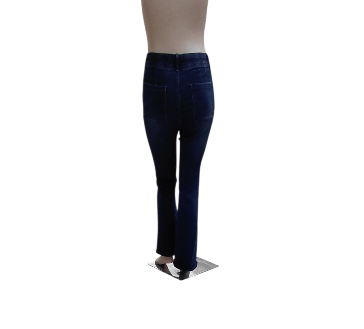 9334...Preowned Indigo Poppy Bootcut Jeans Size 12, 31" Inseam 11" Rise