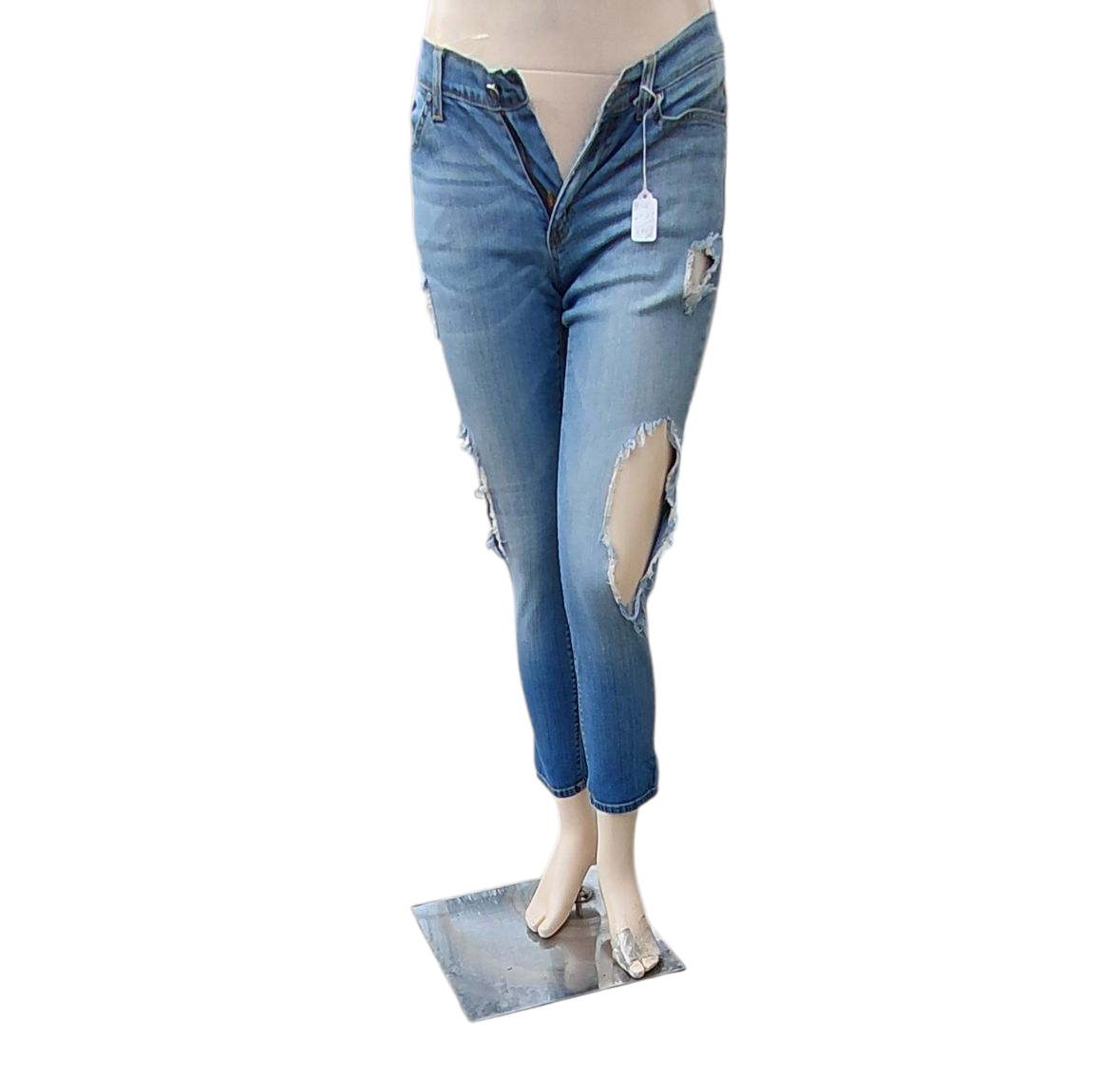 545620....Women's Preowned Kancan Ankle Crop Size 27, W28" 25"Inseam 8"Rise