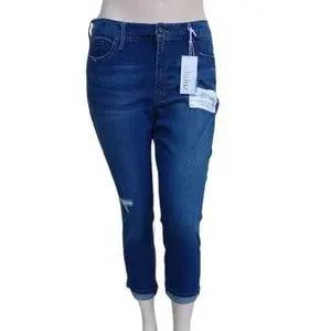 Sku 587827....delaluz Mid Rise Boyfriend Jeans Size 14P