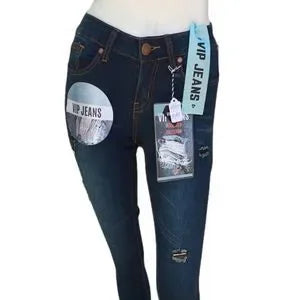 Sku 540327......VIP Deconstructed Skinny Jeans Sz 00