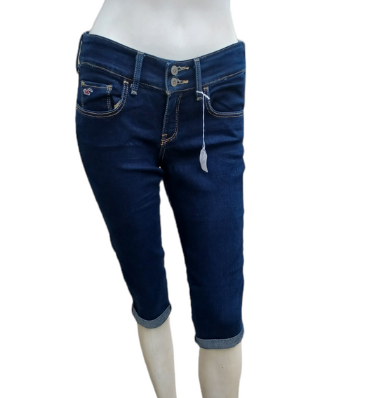 Sku 52357 PRE-OWNED....Hollister Crop Jeans Size 7