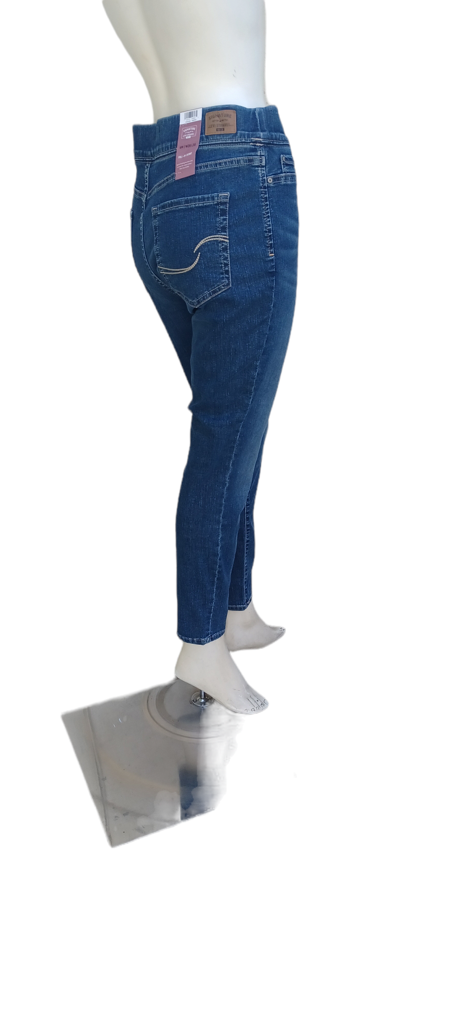593735....New Signature Levi Strauss Pull-On Skinny Jeans Size 6M